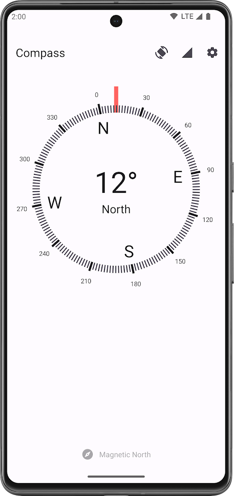 True Compass App Screenshot